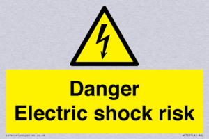 Danger Electric shock risk